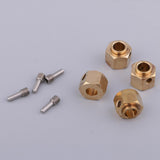 Maxbell 4 Pieces Hex Wheel Hubs Hexagonal Adapter for Traxxas TRX4 RC Crawler 9mm - Aladdin Shoppers