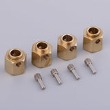 Maxbell 4 Pieces Hex Wheel Hubs Hexagonal Adapter for Traxxas TRX4 RC Crawler 11mm - Aladdin Shoppers