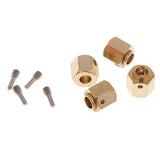 Maxbell 4 Pieces Hex Wheel Hubs Hexagonal Adapter for Traxxas TRX4 RC Crawler 11mm - Aladdin Shoppers