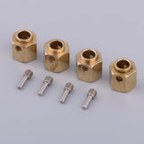 Maxbell 4 Pieces Hex Wheel Hubs Hexagonal Adapter for Traxxas TRX4 RC Crawler 11mm - Aladdin Shoppers
