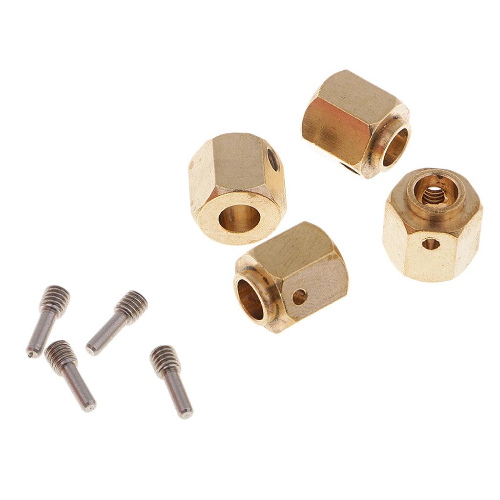 Maxbell Maxbell 4 Pieces Hex Wheel Hubs Hexagonal Adapter for Traxxas TRX4 RC Crawler 11mm