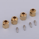 Maxbell 4 Pieces Hex Wheel Hubs Hexagonal Adapter for Traxxas TRX4 RC Crawler 11mm - Aladdin Shoppers
