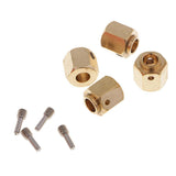 Maxbell 4 Pieces Hex Wheel Hubs Hexagonal Adapter for Traxxas TRX4 RC Crawler 11mm - Aladdin Shoppers