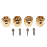Maxbell 4 Pieces Hex Wheel Hubs Hexagonal Adapter for Traxxas TRX4 RC Crawler 11mm - Aladdin Shoppers