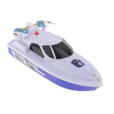 Maxbell Battery Operated 6 Inch Water Boat Toy for Baby Kids Bathtime Bathtub White