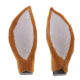 Maxbell Artificial Reindeer Ear Deer Ears Headband Christmas Ornament Light Brown