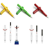 Maxbell Fountain Pen 0.5mm 0.38mm Nib with Ink Refill Office School Stationery Green