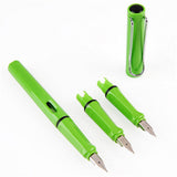 Maxbell Fountain Pen 0.5mm 0.38mm Nib with Ink Refill Office School Stationery Green
