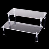 Maxbell Acrylic Cosmetics Storage Rack Detachable Model Figures Display Stand 2-Tier - Aladdin Shoppers