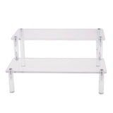 Maxbell Acrylic Cosmetics Storage Rack Detachable Model Figures Display Stand 2-Tier - Aladdin Shoppers