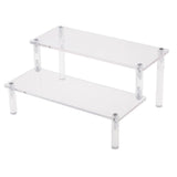 Maxbell Acrylic Cosmetics Storage Rack Detachable Model Figures Display Stand 2-Tier - Aladdin Shoppers