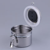 Maxbell Maxbell Pipe Tobacco Tin Can with Hygrometer & Humidifier