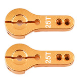 Maxbell 2Pcs Aluminum 25T Metal Steering Servo Horn Arm for Futaba Savox Xcore Power HD Servos - Aladdin Shoppers