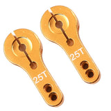 Maxbell 2Pcs Aluminum 25T Metal Steering Servo Horn Arm for Futaba Savox Xcore Power HD Servos - Aladdin Shoppers