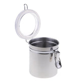 Maxbell 2Pcs Stainless Steel Pipe Tobacco Tin Can Humidifier Humidor Box Pot