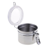 Maxbell 2 Pieces Stainless Steel Pipe Tobacco Tin Can Humidifier Humidor Box Pots
