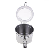Maxbell 2 Pieces Stainless Steel Pipe Tobacco Tin Can Humidifier Humidor Box Pot
