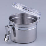 Maxbell 2 Pieces Stainless Steel Pipe Tobacco Tin Can Humidifier Humidor Box Pot