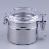 Maxbell 2 Pieces Stainless Steel Pipe Tobacco Tin Can Humidifier Humidor Box Pots
