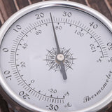 Maxbell Medium Round Analog Hygrometer Humidity Gauge Humidor Silver - Aladdin Shoppers