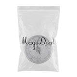 Maxbell Medium Round Analog Hygrometer Humidity Gauge Humidor Silver - Aladdin Shoppers