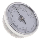 Maxbell Medium Round Analog Hygrometer Humidity Gauge Humidor Silver - Aladdin Shoppers