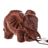 Maxbell Maxbell 1 Pair Handcraft Wooden Wildlife Animal Elephant Figurines Home Office Ornaments, Fortune Mascot Gifts, Wall Door Hanging Decors