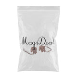 Maxbell Maxbell 1 Pair Handcraft Wooden Wildlife Animal Elephant Figurines Home Office Ornaments, Fortune Mascot Gifts, Wall Door Hanging Decors