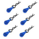Maxbell Metal Body Clip R-Shape Pins with Pull Tabs for 1/8 1/10 Scale RC Car