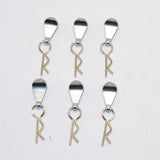 Maxbell Metal Body Clip R-Shape Pins with Pull Tabs for 1/8 1/10 Scale RC Car