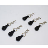 Maxbell Metal Body Clip R-Shape Pins with Pull Tabs for 1/8 1/10 Scale RC Car