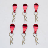 Maxbell Metal Body Clip R-Shape Pins with Pull Tabs for 1/8 1/10 Scale RC Car