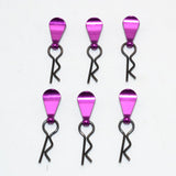 Maxbell Metal Body Clip R-Shape Pins with Pull Tabs for 1/8 1/10 Scale RC Car