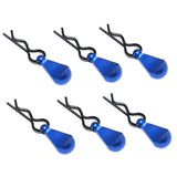 Maxbell Metal Body Clip R-Shape Pins with Pull Tabs for 1/8 1/10 Scale RC Car