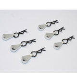 Maxbell Metal Body Clip R-Shape Pins with Pull Tabs for 1/8 1/10 Scale RC Car