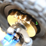 Maxbell AXIAL SCX10 I SCX10 II Gmade SAWBACK 4LS KOMODO BRASS PENDULUM WHEEL KNUCKLE AXLE WEIGHT + 21MM HEX ADAPTER Black - Aladdin Shoppers