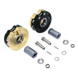 Maxbell AXIAL SCX10 I SCX10 II Gmade SAWBACK 4LS KOMODO BRASS PENDULUM WHEEL KNUCKLE AXLE WEIGHT + 21MM HEX ADAPTER Black - Aladdin Shoppers