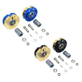 Maxbell AXIAL SCX10 I SCX10 II Gmade SAWBACK 4LS KOMODO BRASS PENDULUM WHEEL KNUCKLE AXLE WEIGHT + 21MM HEX ADAPTER Black - Aladdin Shoppers