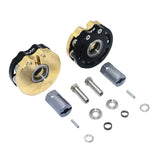 Maxbell Maxbell AXIAL SCX10 I SCX10 II Gmade SAWBACK 4LS KOMODO BRASS PENDULUM WHEEL KNUCKLE AXLE WEIGHT + 21MM HEX ADAPTER Black