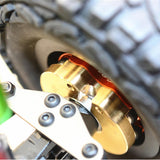 Maxbell AXIAL SCX10 I SCX10 II Gmade SAWBACK 4LS KOMODO BRASS PENDULUM WHEEL KNUCKLE AXLE WEIGHT + 21MM HEX ADAPTER Black - Aladdin Shoppers