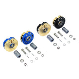 Maxbell AXIAL SCX10 I SCX10 II Gmade SAWBACK 4LS KOMODO BRASS PENDULUM WHEEL KNUCKLE AXLE WEIGHT + 21MM HEX ADAPTER Black - Aladdin Shoppers