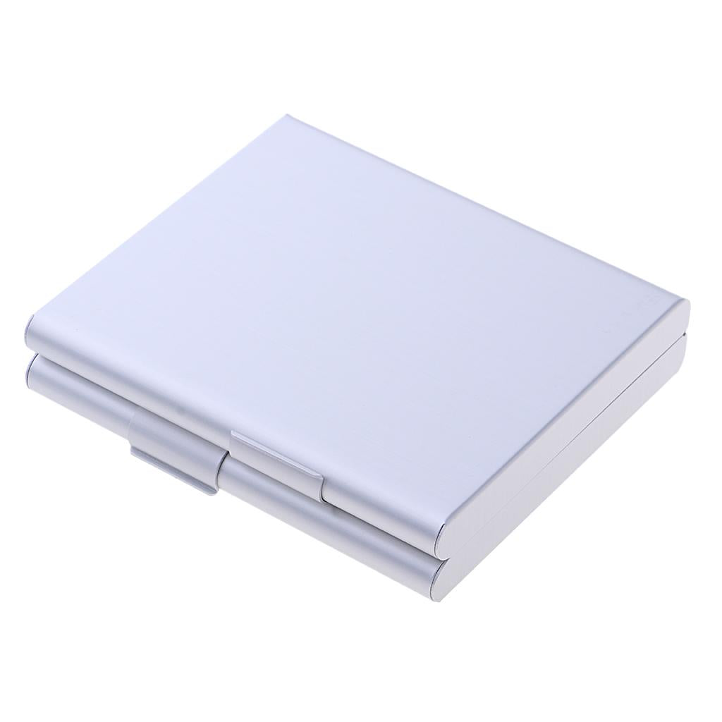 Maxbell Pocket Carrying Cigarette Box Cigar Case Holder for 20pcs Cigarettes Silver
