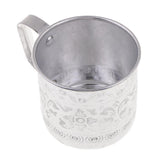 Asian Thailand Carved Tin Cup Mug Tin Can Drinkware for Drinking Coffee Cup Collectibles - Aladdin Shoppers