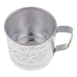 Asian Thailand Carved Tin Cup Mug Tin Can Drinkware for Drinking Coffee Cup Collectibles - Aladdin Shoppers