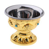 1 Piece Nepal Local Customs Hand Painting Fruit Tray Serving Food Dish Fine Copper Diameter 3.27inch. - Aladdin Shoppers
