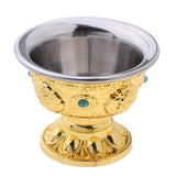 Round FRUIT DECORATIVE BOWL Food Water Temple Serving Food Bowl Home Accs - Aladdin Shoppers