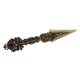 Vintage Bronze Buddhist Phurpa Dorje Phurba Dragon Head Wand Talisma w/ Base - Aladdin Shoppers