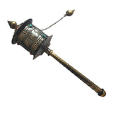 Maxbell Tibetan Metal Buddhist Long Hand Held Prayer Wheel Om Mani Padme - Aladdin Shoppers