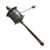 Maxbell Tibetan Metal Buddhist Long Hand Held Prayer Wheel Om Mani Padme - Aladdin Shoppers