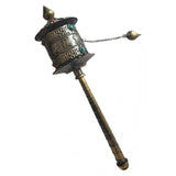 Maxbell Tibetan Metal Buddhist Long Hand Held Prayer Wheel Om Mani Padme - Aladdin Shoppers